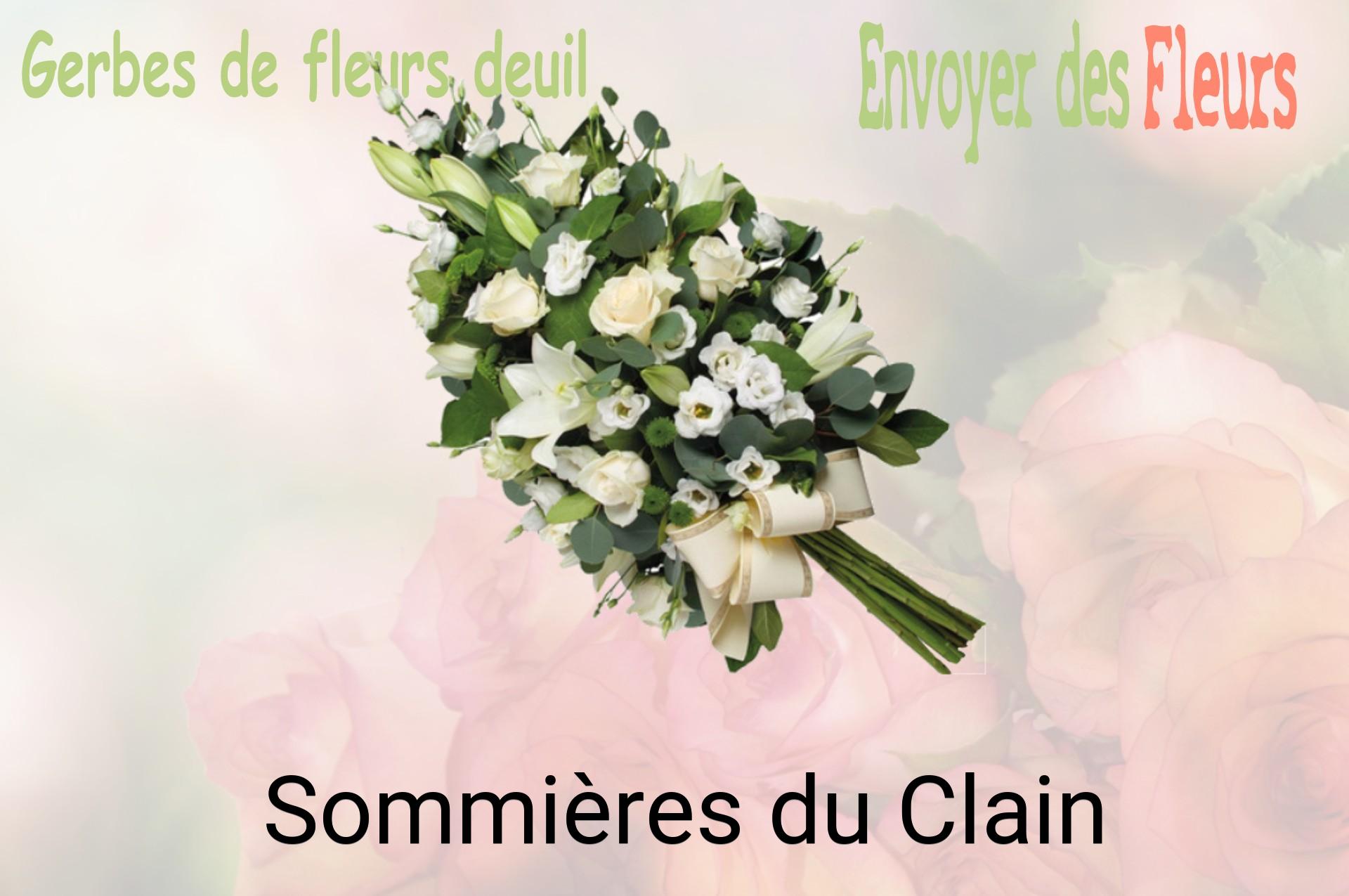 Gerbe de fleurs de deuil livrée à Sommières-du-Clain